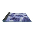 thumbnail image 2 of Ahgly Company Indoor Square Abstract Blue Contemporary Area Rugs, 3' Square, 2 of 4