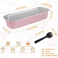 thumbnail image 5 of 50 Pack Mini Loaf Pans with Lids and Spoons, 6.8oz Disposable Aluminum Foil Mini Cake Pans and Baking Tins with Sealing Stickers, Individual Dessert Container Cups for Parties and Gifts, 5 of 8