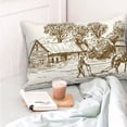 thumbnail image 4 of Salouo Plowed Field With Horses Pattern Pillow Cases,1PC Pillow Covers with Envelope Closure Decorative Pillow Case for Bed Couch,Pillows Not Included-14"x20", 4 of 6