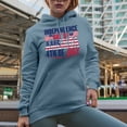 thumbnail image 2 of Independence Day of America 4th of July, Light Blue Hooded Sweatshirt or Hoodie, 2XL, 2 of 5