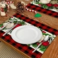 thumbnail image 6 of Dmlowu Christmas Placemats Set of 4 - Heat Proof Christmas Place Mats for Dining Table, Non-Slip Table Mats for Party Holiday Decor, Merry Christmas Decorations Placemats, 6 of 8
