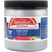 Speedball Opaque Fabric Screen Printing Ink, 8 oz., Silver