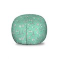 thumbnail image 1 of Notre Dame de Paris Storage Toy Bag Chair, Frenchs and in Continuous Pattern, Stuffed Animal Organizer Washable Bag, Small Size, Seafoam White, by Ambesonne, 1 of 3