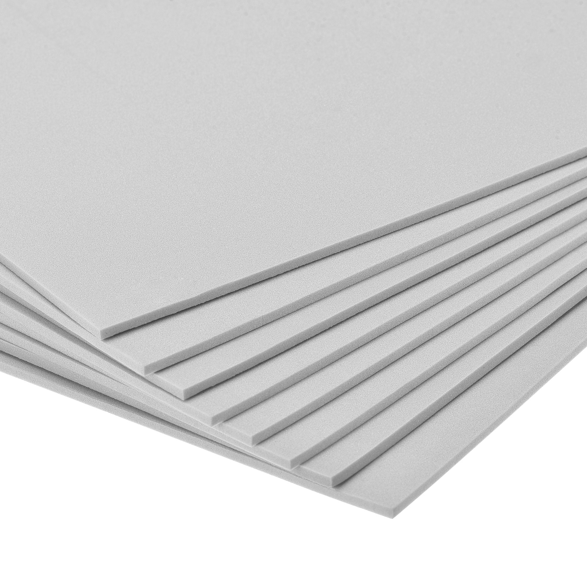 EVA Foam Sheets Light Gray 17.72 x 11.81 Inch 2mm Thickness for DIY, 6 Pcs  