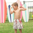 thumbnail image 4 of FORMRS Boys Swim Trunks Quick Dry Mesh Liner Boardshorts Sizes XS-XL, Retro Christmas Forest, 4 of 7