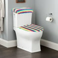 thumbnail image 5 of Usloyux Under $5 Rainbow Print Toilet Tank Lid Cover,Stretch Toilet Lid Cover and Tank Cover,Stretchable Toilet Lid Seat Cover with Elastic Edge,Toilet Bathroom Accessories, 5 of 6