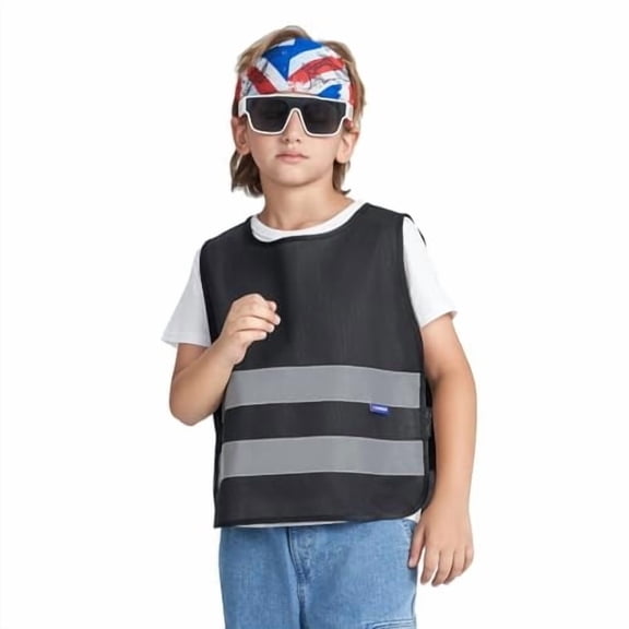 A-SAFETY kids High Vis Reflective construction Safety vest