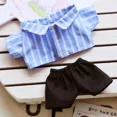 thumbnail image 1 of Ropa de moda, camisa con pantalones negros, accesorios para muñecas, bonitos paños pequeños decorativos adecuados para ropa de muñeca Labubu de 17cm, 1 of 5