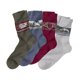 thumbnail image 1 of Atlas For Men - Calcetines Estampado para Hombre - Pack de 4 (Burdeos, Gris, Caqui, Azul), 1 of 5