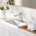 thumbnail image 2 of Cobbe Single-Handle Bathroom Sink Faucet for Vanity Single-Hole Installation Basin Faucet with Pop-Up Drain Brushed Nickel, 2 of 10