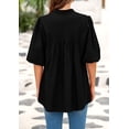 thumbnail image 2 of Remera PRETTYGARDEN 2025 Verano Holgada Negra M, 2 of 9