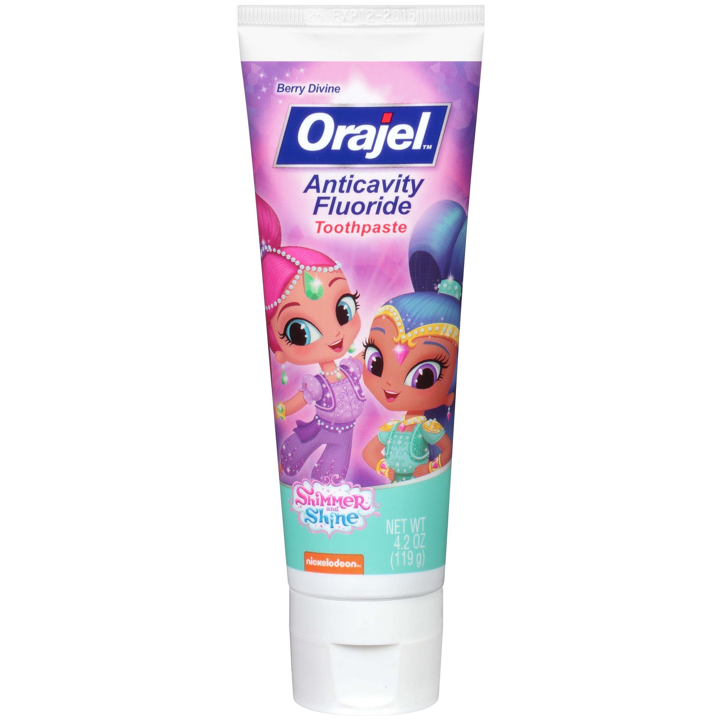 Orajel Shimmer & Shine Anticavity Fluoride Toothpaste Berry Divine