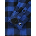 thumbnail image 6 of Ma Croix Mens Hooded Flannel Shirts Quilted Plaid Jacket, 6 of 9