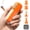 Orange, variant on Mini Air Mattress Pump for Inflatables: 2000mAh Portable Rechargeable Air Pump with 5 Nozzles - Small Inflator Deflator Pumps with Camping Light for Vacuum Bags,Sleeping Pads/Rings,Pool Floats
