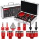 thumbnail image 1 of Kit de sierra perforadora de diamante DAYDOOR, 11 piezas, 6-102 mm, para azulejos, 1 of 7