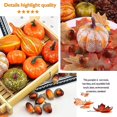 thumbnail image 3 of 52 Pcs Fall Thanksgiving Artificial Pumpkins Decoration Set Halloween Mini Fake, 3 of 5