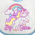 thumbnail image 4 of Inktastic Big Sister Unicorn Girls Baby Bib, 4 of 4