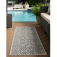 thumbnail image 3 of Jill Zarin Outdoor Collection Area Rug - Cape Town (2' x 6' 1" Runner Black/Ivory), 3 of 5