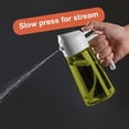 thumbnail image 4 of CXINYI 16 oz Glass Olive Oil Dispenser for Kitchen, 2 in 1 Oil Sprayer Bottle for Cooking, Salad, BBQ and Frying, Grey, 4 of 7
