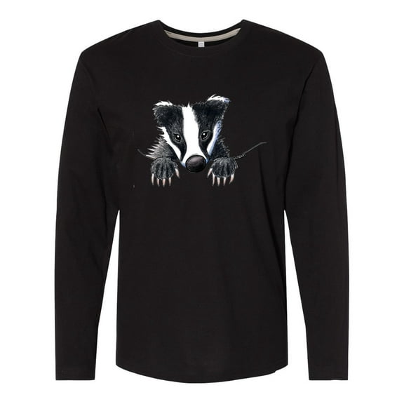 Inktastic Pocket Badger Long Sleeve T-Shirt