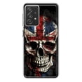 thumbnail image 1 of MUNDAZE Samsung Galaxy A72 Shockproof Clear Hybrid Protective Phone Case British UK Flag Skull Cover, 1 of 5