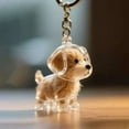 thumbnail image 3 of Eosunjian High-quality Pet Keepsake Dog Hair Collector Keychain Transparent Storage Box for Pet Fur Keepsake Waterproof Capsule Durable Dog Shape Charm for Pet, 3 of 8
