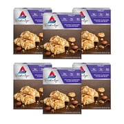 Atkins Peanut Caramel Cluster Bar, Dessert Favorite, High in Fiber, Low Carb, Low Sugar, 6/5 Pack