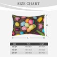 thumbnail image 4 of Naloa Easter eggs Pillowcase, Cool Pillowcase, Lightweight, Breathable, Skin Friendly Pillowcase, Hidden Zipper (No pillow core)-16"x24", 4 of 6
