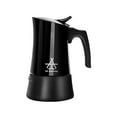 thumbnail image 1 of ALOCS ALOCS KW-K31 450ml Stainless Steel Moka Coffee Maker, Black, Compact Design for Perfect Brews, 1 of 6