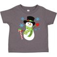 thumbnail image 3 of Inktastic Christmas Snowman in Top Hat with Candy Cane Boys or Girls Toddler T-Shirt, 3 of 5
