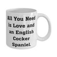 thumbnail image 2 of Funny English Cocker Spaniel Dog Gifts, All You Need is Love and an English Cocker, Best Birthday 15oz Mug From Friends, Funny, 2 of 2