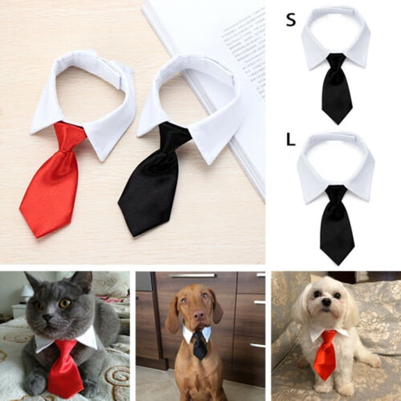 YAYUBA Bowtie for Little Puppy, Handcrafted Adjustable Formal Collar Neck Tie for Dogs & Cats