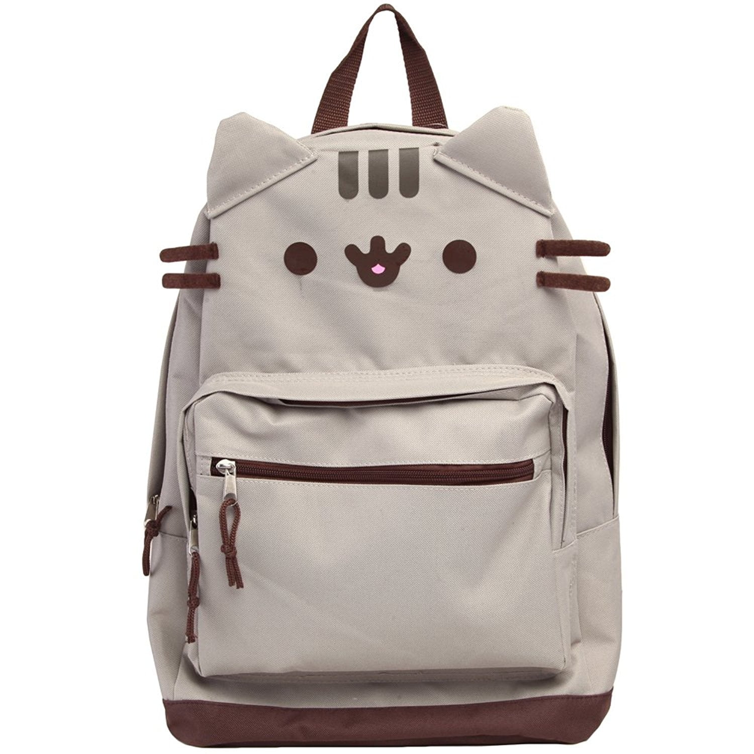 Pusheen Cat Face Backpack Standard Kids School Book Bag Travel Gear Accessories