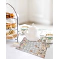 thumbnail image 4 of Easter Rabbits Kitchen Dish Towels for Drying Dishes Set of 2, Spring Floral Butterfly Animal Gray Plaid Waffle Weave Microfiber Hand Tea Bathroom Towels Quick Dry & Absorbent Towel 12x12, 4 of 7