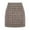 C B, variant on Womens Plaid Mini Skirt Fall Winter High Waisted Bodycon Pencil Skirt L Brown