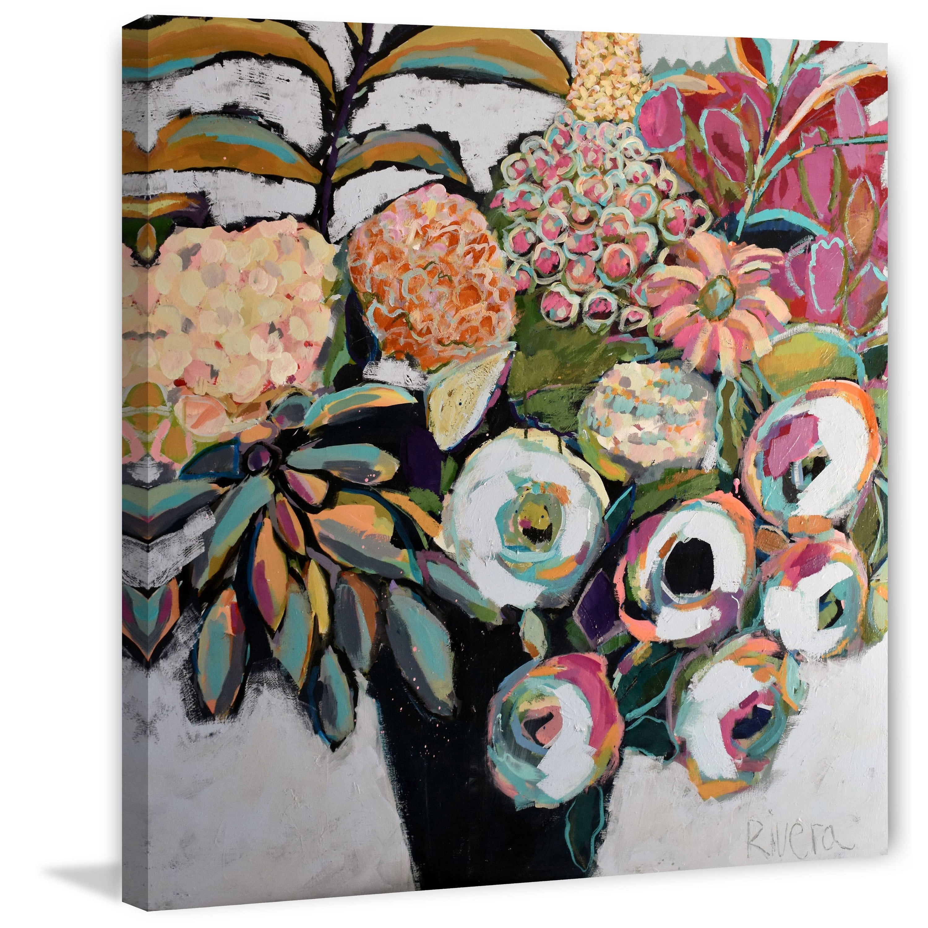 Marmont Hill "Spring Bouquet" by Michelle Rivera Painting Print on Wrapped Canvas