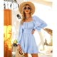 thumbnail image 3 of Vestido casual de manga larga con bolsillos para mujer Vestido suelto $ Otoño Color puro Cuello redondo Vestido de manga larga con bolsillo Ormromra HMHZ1821-7, 3 of 4