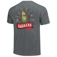 thumbnail image 3 of Unisex Gray Nebraska Huskers Retro Mascot Hyper Local Comfort Colors T-Shirt, 3 of 3