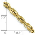 thumbnail image 4 of Avariah Diamonds 14K Yellow Gold 4.5mm Semi Solid Rope with Lobster Lock Chain - 24", 4 of 8