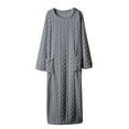 thumbnail image 2 of Roncen Velvet Loungewear Night Gowns for Adult Women Flannel Dress Pullover Loungewear Sleepdress, 2 of 5