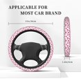 thumbnail image 3 of Salouo Lilies Flowers Print Elastic Car Steering Wheel Cover - 15'' Non-Slip Car Wheel Cover Protector - Universal Car Accessory for Diverse Cars, 3 of 6