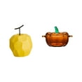 thumbnail image 1 of Escultura de fruta de vidrio de , adorno coleccionable, estatua de mesa, decoración geométrica, festival, oficina, plato de dulces, tapa,, 1 of 8