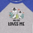 thumbnail image 4 of Inktastic Zebra My Gigi Loves Me Boys or Girls Baby Bodysuit, 4 of 5