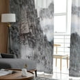 thumbnail image 6 of Chinese Painting Forest Flowers Mountain Tulle Curtains for Bedroom Modern Voile Curtains Home ration Window Curtains, 6 of 7