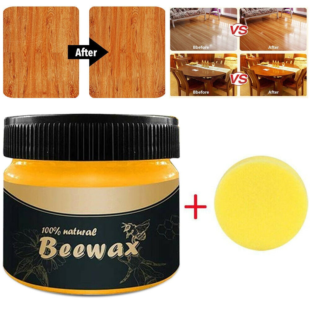 Sealing MiaoC Natural Beeswax Wood Polish Non-Toxic Beewax for Nourishing Protecting Wooden Furniture 20g/85g/100g/200g Wood Wax Cream J-Yellow, 100g Covering Scratches Renewing