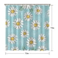 thumbnail image 5 of Waterproof Cute Boho Daisy Shower Curtain 72x72 Inch Boho Style Polyester Unique Shower Curtain for Bathroom Hotel Home Decor with 12 Plastic Hooks, 5 of 5