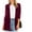 Wine, variant on Summer Saving Clearance AXXD Long Winter Coats For Women Solid Color Velvet Turndown Long Sleeve Collar Black Size L(Us:8)