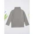 thumbnail image 6 of renvena Boys Girls Turtleneck Tshirt Cotton Long Sleeve Shirt Solid Color Warm Tee Tops Size 1-8 Coffee 5-6, 6 of 7