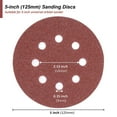 5inch Sanding Discs 401000 Grit Hook Loop 8Hole Orbital Sander Paper