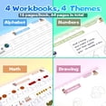 thumbnail image 3 of Magic Grooved Writing Practice - 4 libros de trabajo de Trace Trek en inglés para niños de 3 a 5, libro de práctica de rastreo pre K, escritura reutilizable sin lágrimas, 4 libros de texto que, 3 of 8